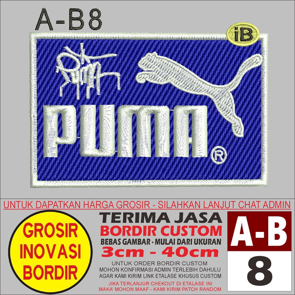 PATCH BORDIR A-B8 LOGO PUMA - GIB  REVIEW/TESTIMONI