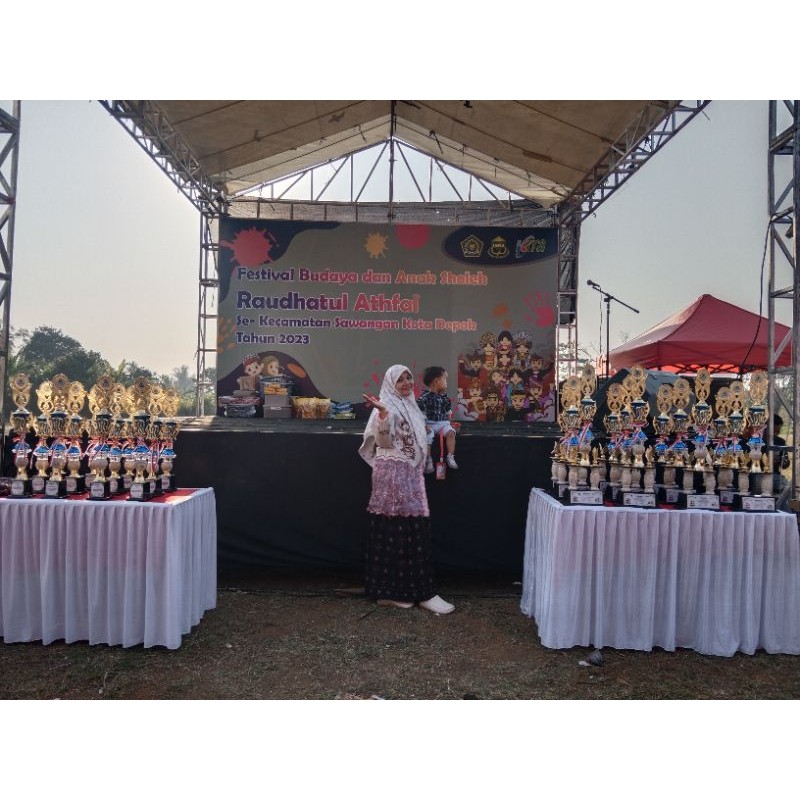 Piala/Trophy Kaki 2 Marmer Juara 123