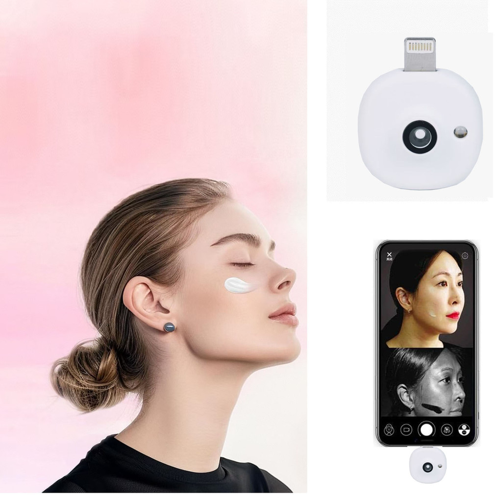 Mini UV Camera for iPhone Android Phone Visible Facial Sunscreen Protection Portable UV Camera for