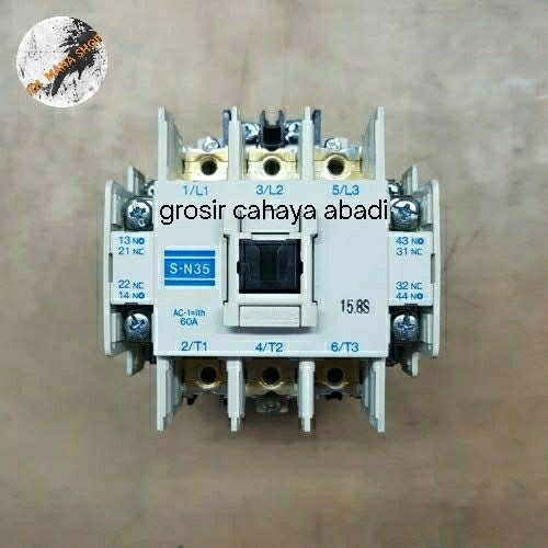 Kontraktor/Contactor Mitsubishi Sn35 50A 380Vac 3Phase/Kontaktor Mitsubishi Sn 35 50A 380Vac 3Phase