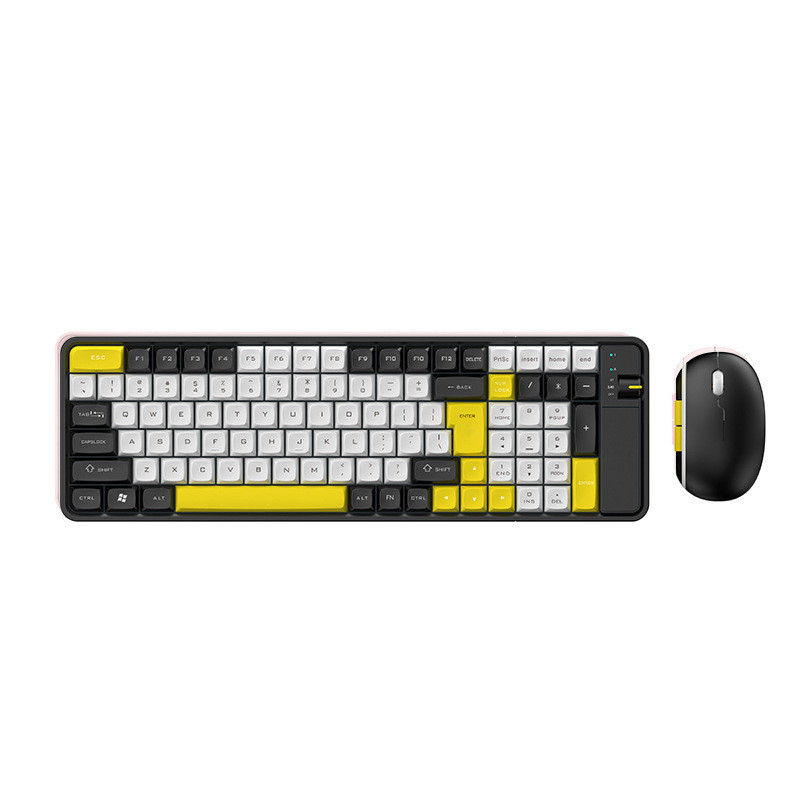 2.4G Wireless Bluetooth Keyboard and Mouse set,100 Keys Gaming Keyboard 3 Model Wireless Mouse Keybo