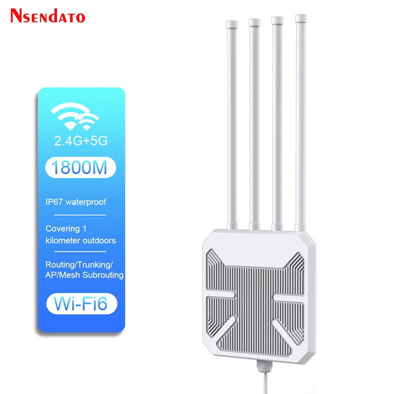 ADTNETWORK WAVLINK AERIAL HD6 AX1800 Dual Band 2.4G 5G Wifi 6 Long Range Outdoor Wireless Wifi AP Ro