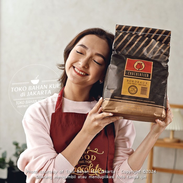 

Tulip Bordeaux Pure Dark Cocoa Powder Coklat Bubuk Cokelat 2,5kg/1sak