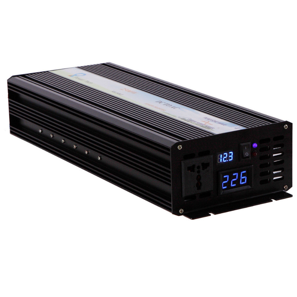 Reliable 5000W Peak Off Grid Pure Sine Wave Solar Inverter 2500W Car Inverter 12V/24V to 120V/220V/2