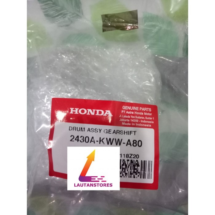 2430A-Kww-A80 Botolan Persneling Drum Gearshift Revo110 Blade Karbu Fi Barang Langka