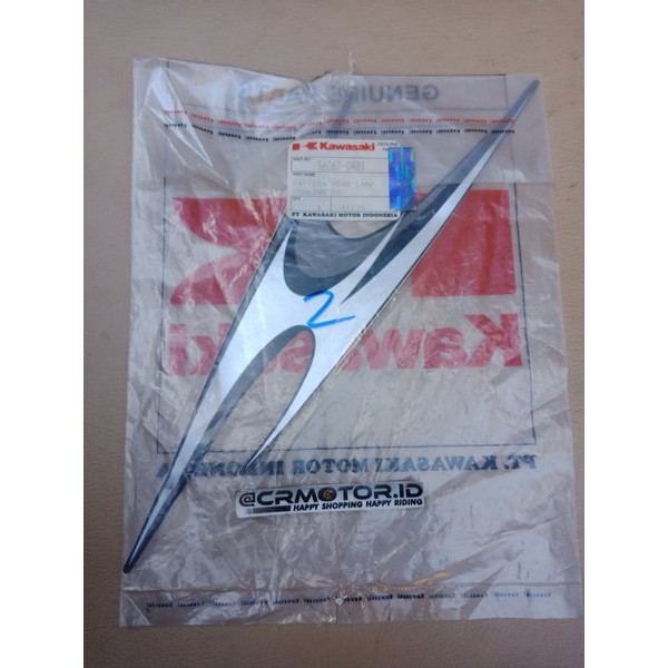 Striping Stripping Stiker Sticker List Pattern Cover Headlamp Reflektor Lampu Depan Kanan R Kawasaki
