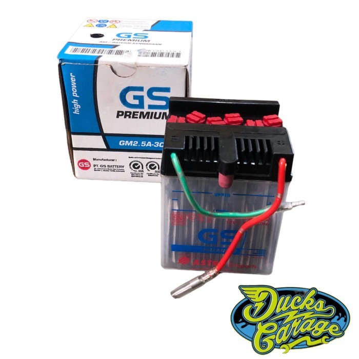 Aki Accu Baterai Batre Honda Win Win100 12V Volt Merk Gs Premium Barang Langka