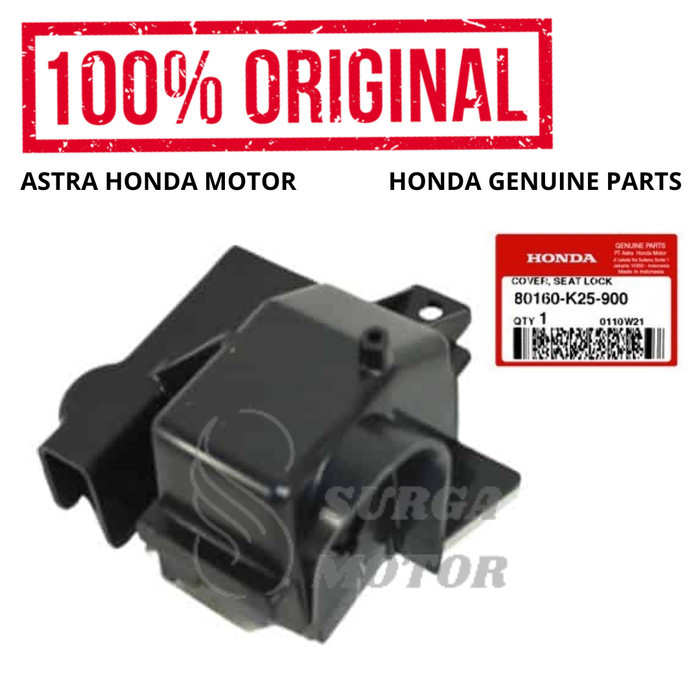 Dudukan Tutup Kunci Jok Cover Seat Lock Beat Fi Cbs Original Honda Ahm 80160-K25-900 Rumah Konci Sad