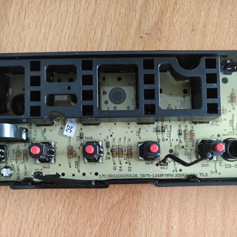 MIDEA MESIN CUCI MAE7501; ORIGINAL PART MODUL PCB MESIN CUCI MIDEA PCB TB75-1268FMPS