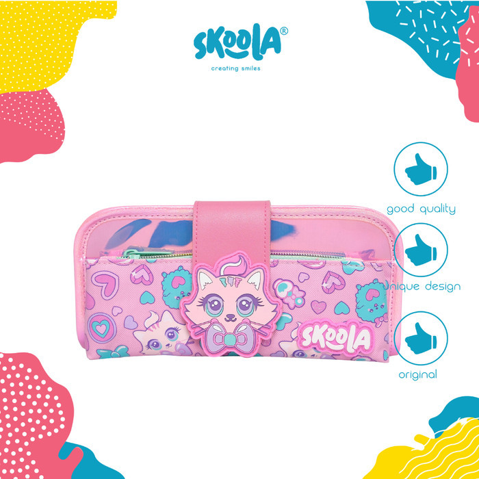 

Skoola Tempat Pensil Lipat 3 Pencil Case Anak Perempuan Lucu - Pensy