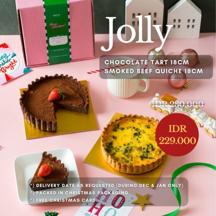 

Christmas Hampers Natal / Bingkisan / Parcel - Chocolate Tart Quiche Terlaris