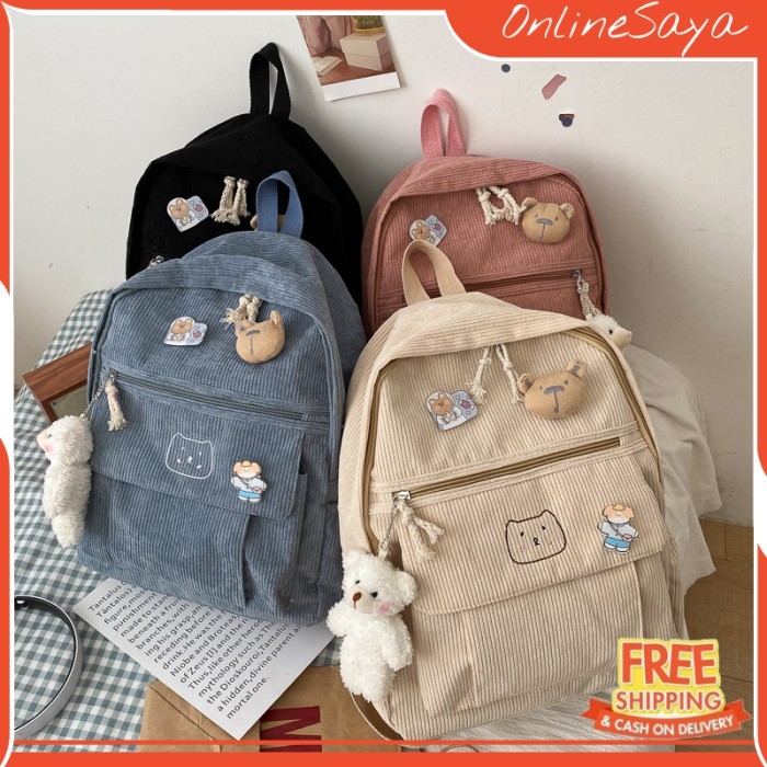 

TERLARIS TAS RANSEL BACKPACK UNISEX PRIA WANITA FASHION KOREA IMPORT 7011 ANTI AIR SEKOLAH KULIAH