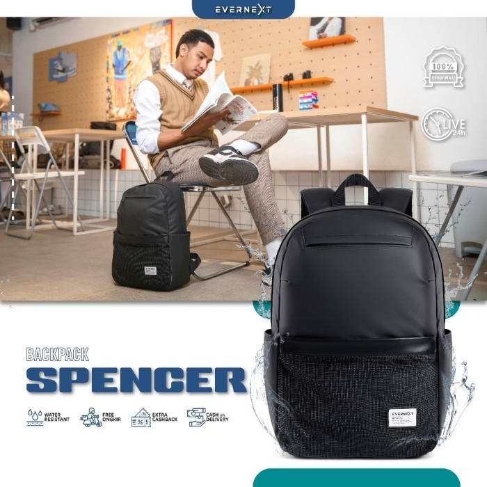 

TERLARIS EVERNEXT - TAS RANSEL PRIA WATERPROOF TAS SEKOLAH PRIA WANITA ANTI AIR BACKPACK LAPTOP