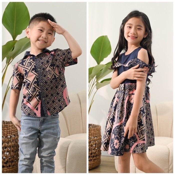 Baju Batik Anak Modern / Dress Anak Perempuan / Kemeja Anak Laki Laki
