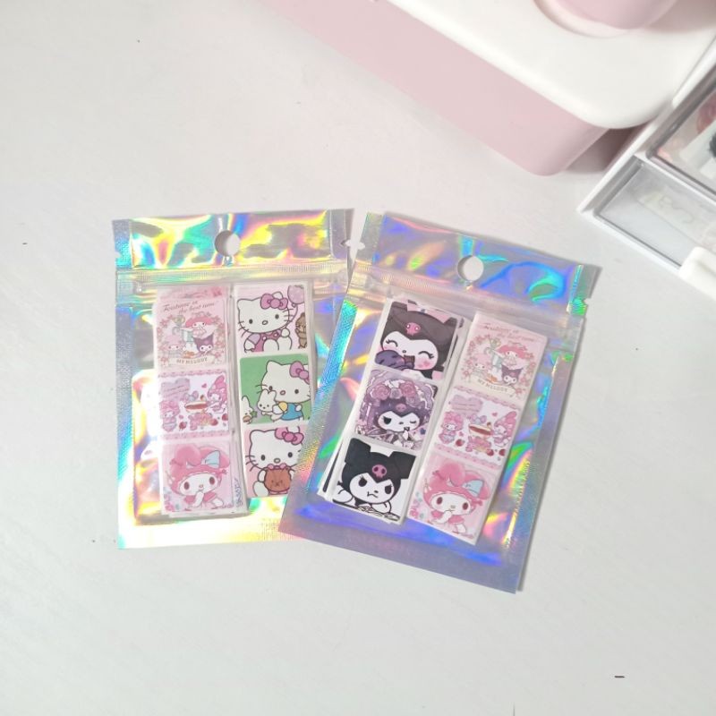 

STICKER ROLL 50PCS (MOTIF MIX) SANRIO KUROMI MELODY HELLO KITTY