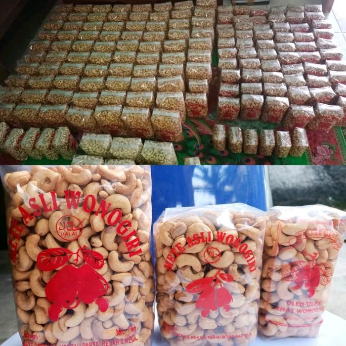 

terbaru !!! kacang mete super goreng gurih bawang 1kg snacks khas wonogiri ready