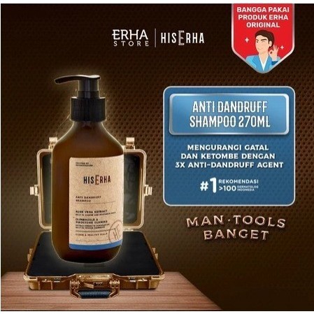 His Erha Anti Dandruff Shampoo 270ml - Shampo Anti Ketombe