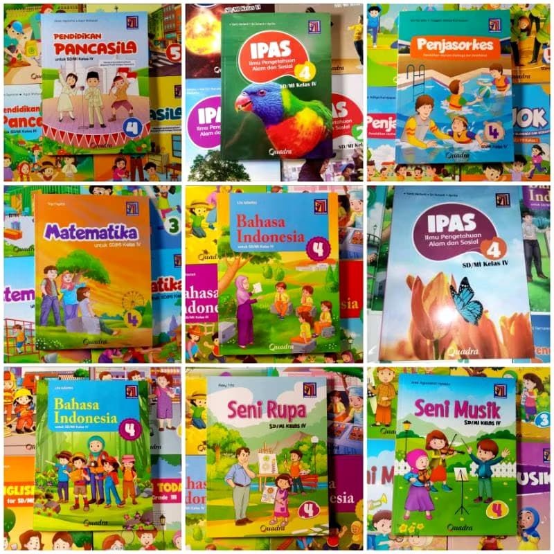 Buku Quadra SD Kelas 4 Kurikulum Merdeka
