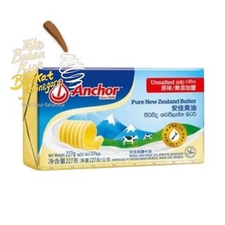 

TERLARIS BUTTER UNSALTED ANCHOR 200 GR / MENTEGA TAWAR MURAH!!! MURAH