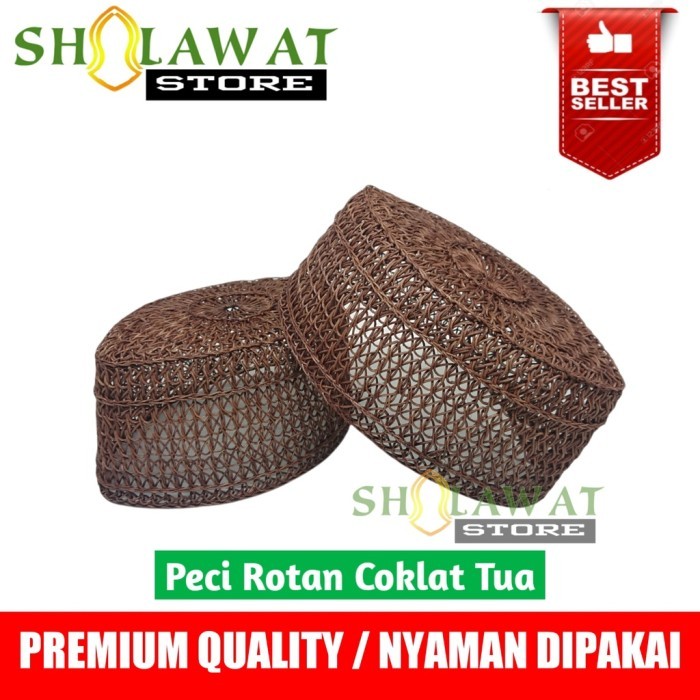 Songkok Rotan/Kopiah Rotan/Peci Rotan Akar/Kopyah Rotan/Peci Karang