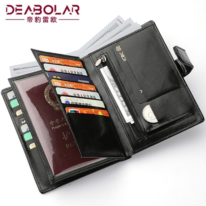 

TERLARIS DOMPET LIPAT PRIA PASPOR KULIT BERSHAL CARD HOLDER SLOT KARTU BANYAK UANG COWOK KEREN LAKI