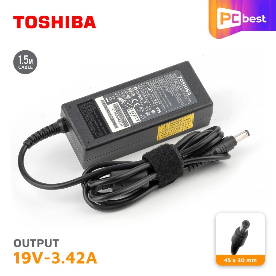 Adaptor Toshiba ORI 19V 3.42A 55x25mm/Charger Laptop/Charger toshiba