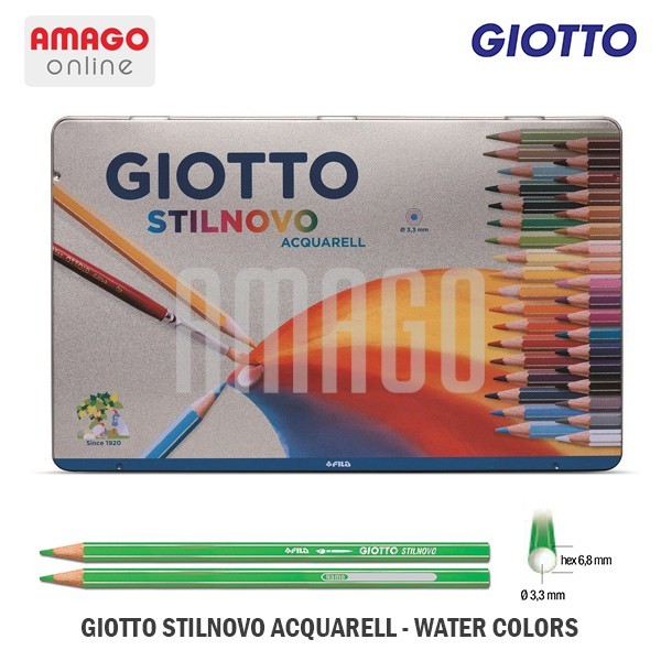 

GIOTTO STILNOVO ACQUARELL - METAL BOX - 36 COLORS - 256400