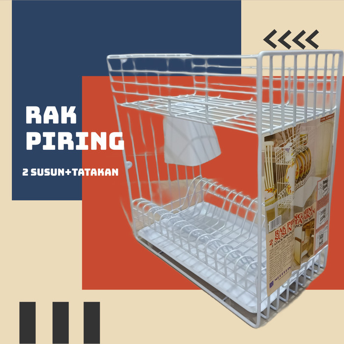Rak Piring 2 Susun / Rak Piring 3 Susun Modelline