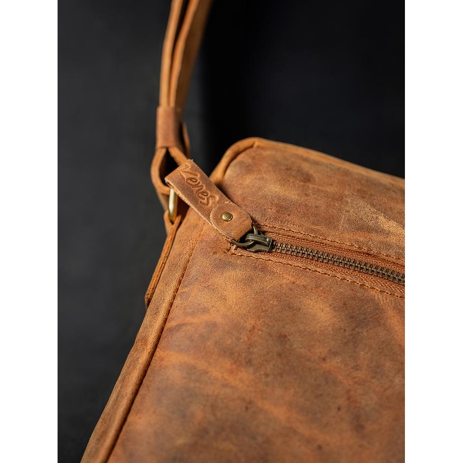 Good Quality Sling Bag Pria Tas Selempang Kulit Asli Polo - Kenes Leather