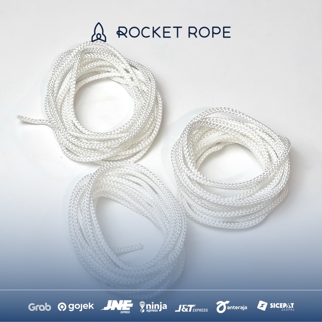 Roet Rope Cord Only 3M 3 Meter Beaded Jump Rope Hort Handle Bead Jumprope Ipg Rope Lompat Tali Fitne
