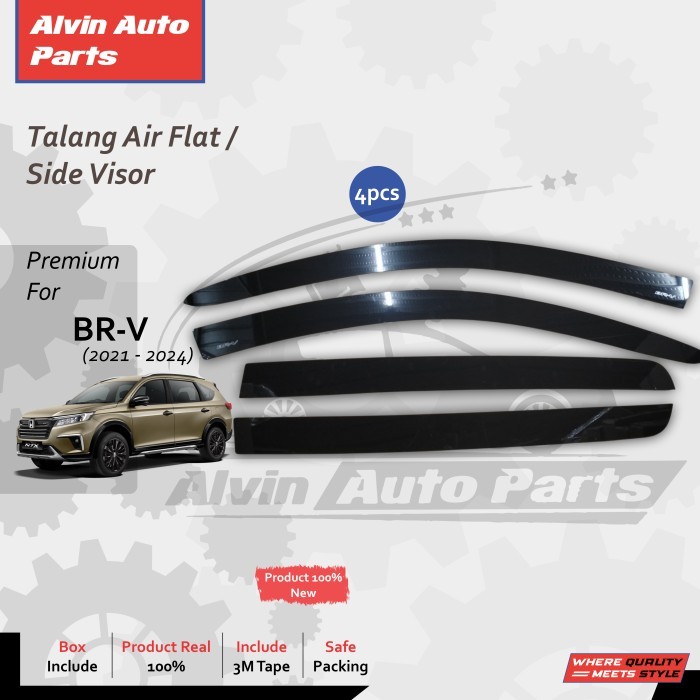 TERMURAH TALANG AIR ALL NEW BRV 2024 FLAT / SIDE VISOR BRV 2022-2024 / ACCESSORIES HONDA BR-V 2024