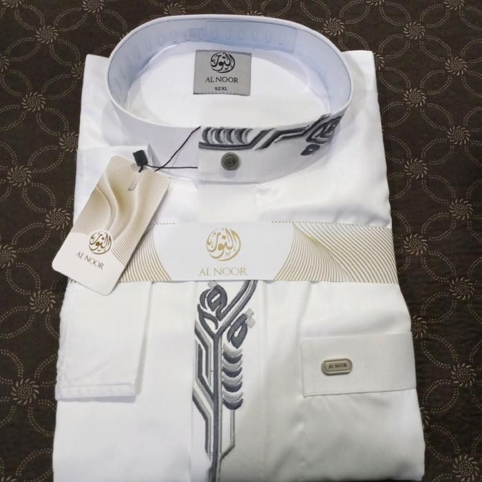 Jubah Al Noor Putih Premium. Asli 100%