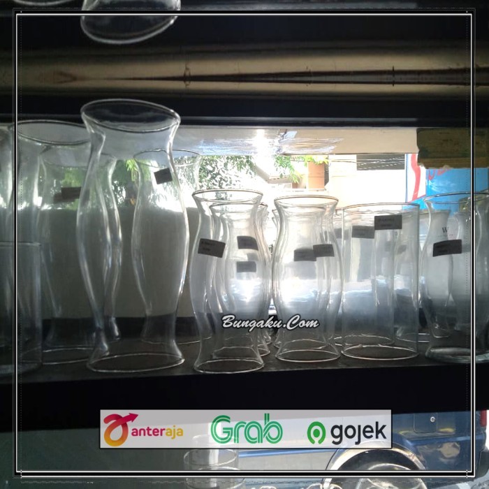 VAS BUNGA KACA / VAS BUNGA MURAH / VAS BUNGA KACA BENING