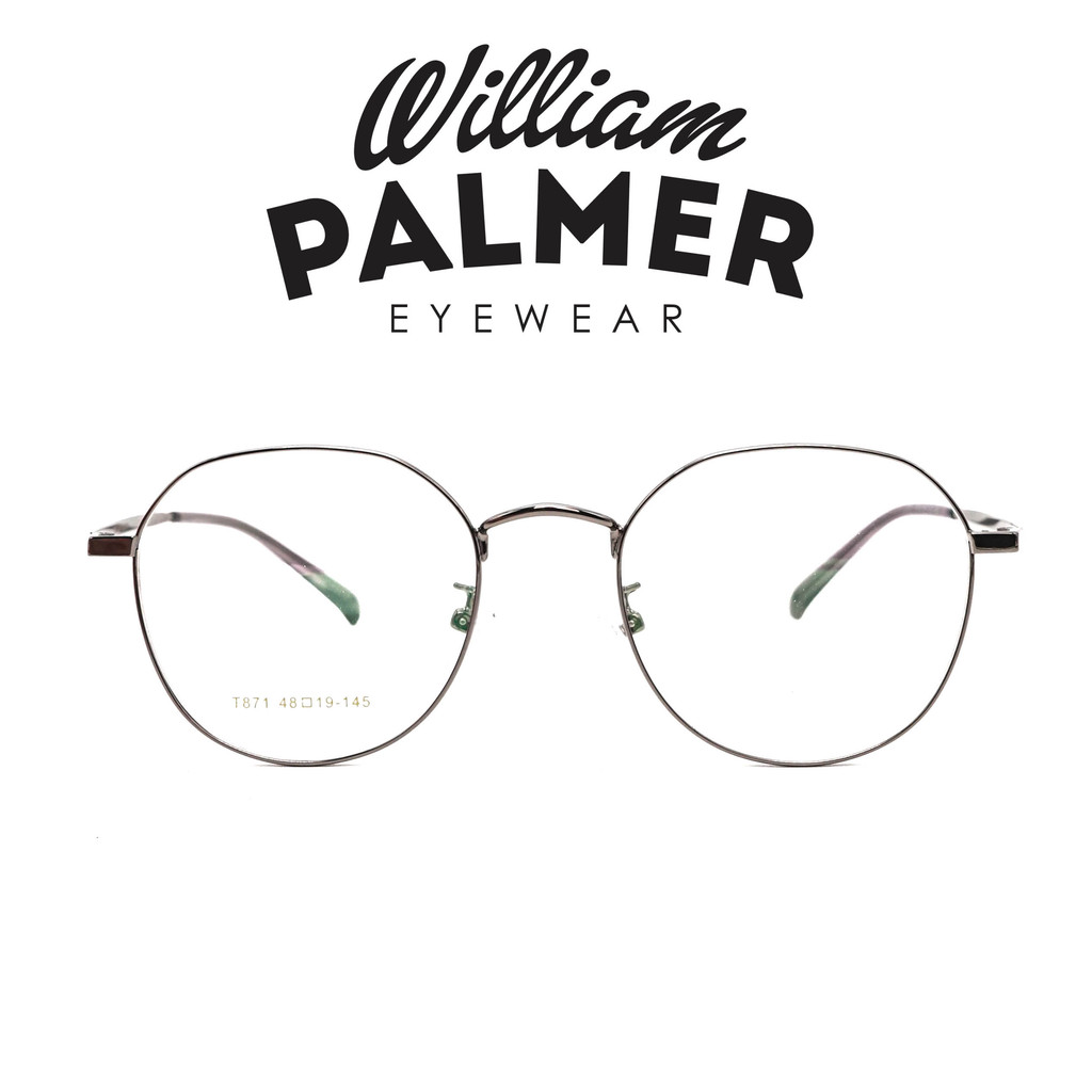 William Palmer Kacamata Pria Wanita Metal 871 C5 Gunmetal