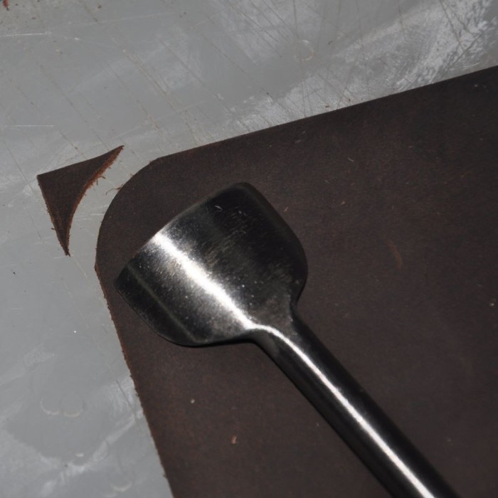 

PROMO! Corner Cutter Punch DIY Belt Wallet Strap Trimming Tool