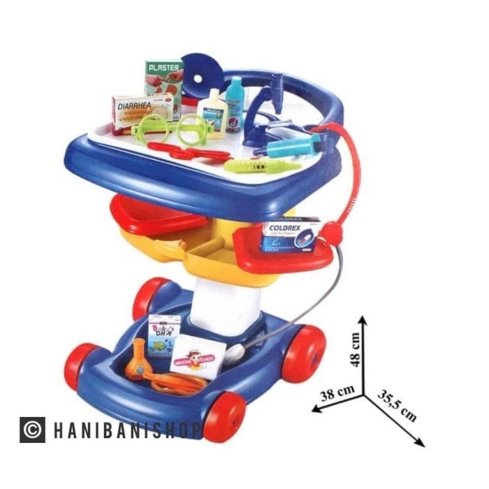 Mainan Doctor / Dokter Trolley Set