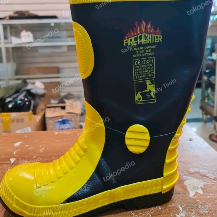 Gercep Sepatu Pemadam Haidar Firefighter Boots Not Harvik