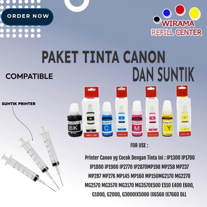 &<&<&<&] Paket Suntikan Printer dan Tinta Canon G1010 G2010 G3010 G4010