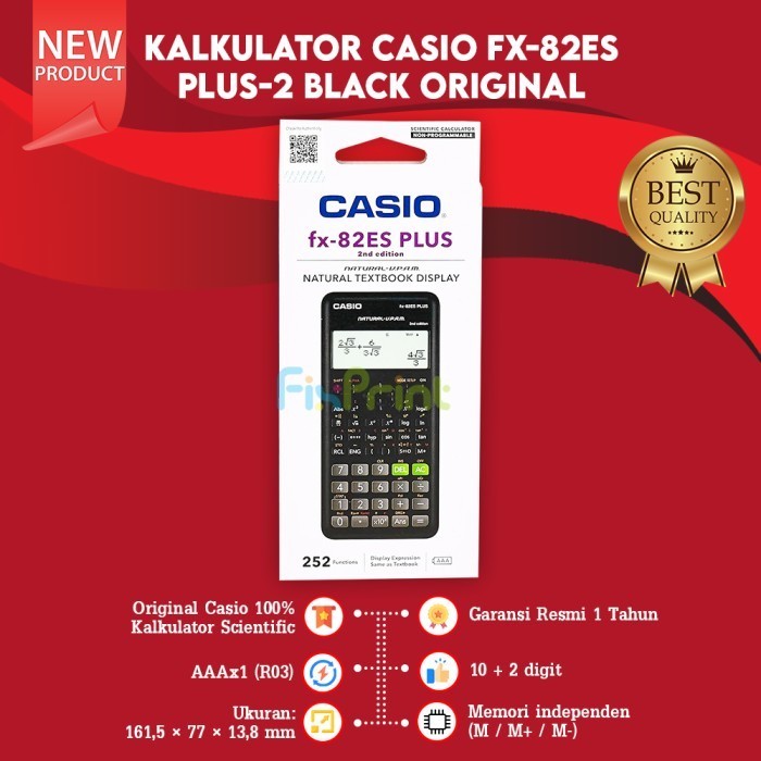 

Kalkulator Casio Fx 82Es Plus-2 Calculator Scientific New Original