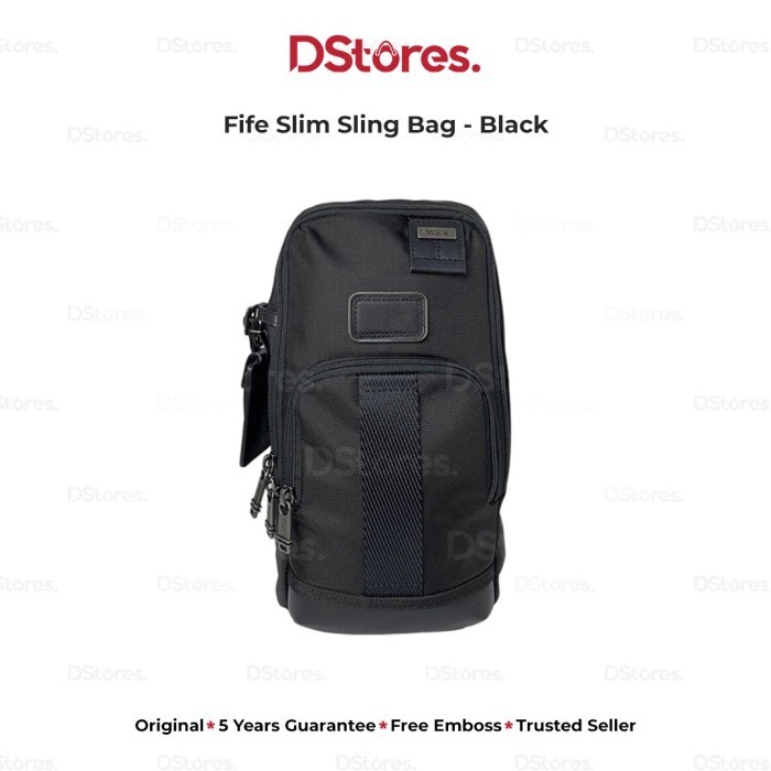 TUMI Tas Selempang Fife Slim Sling Bag - Black