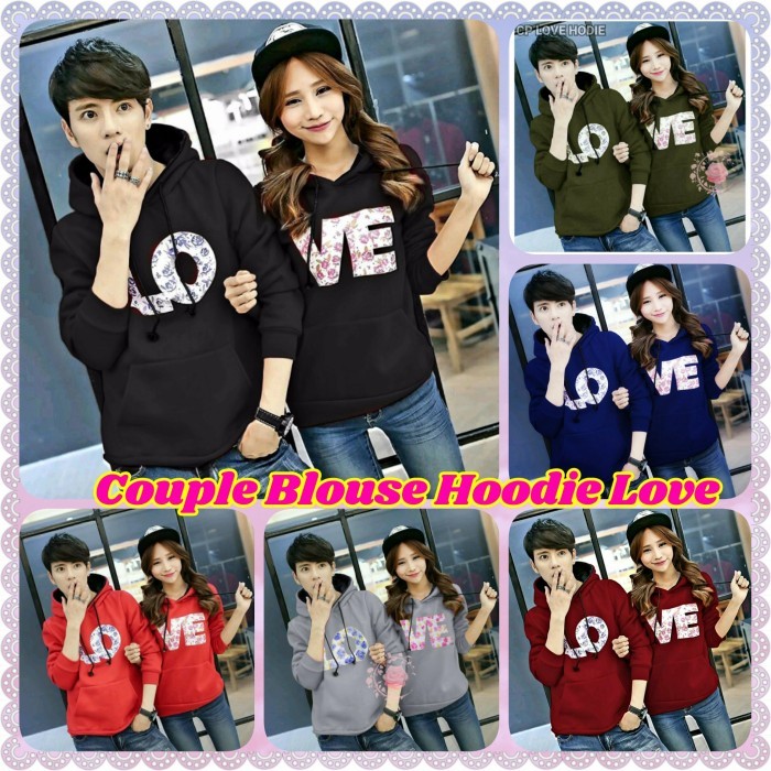 Couple Blouse Hoodie LOVE