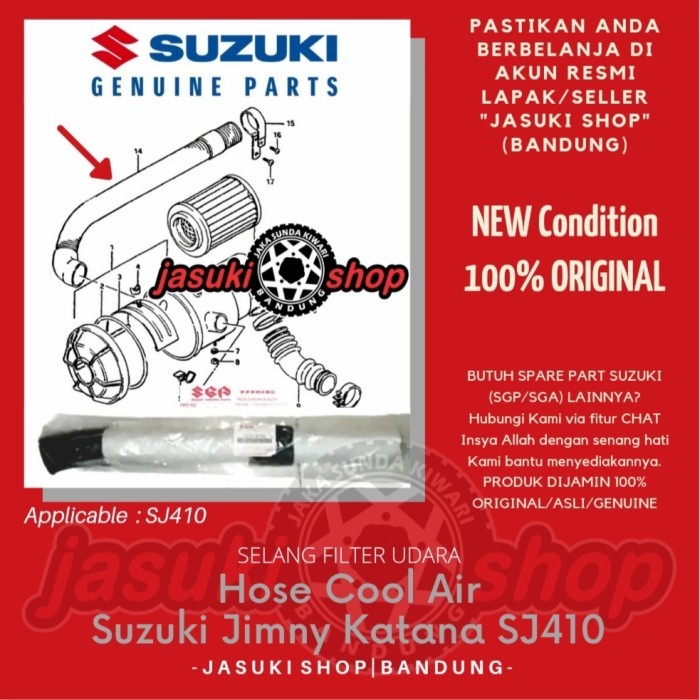 Selang Udara Jimny Katana Caribian