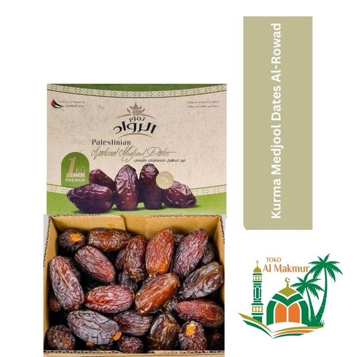 

Kurma Medjoul Palestin Al Rowad Palestine Kurma Jumbo Kemasan Dus 1Kg Organik Premium Makanan Kering