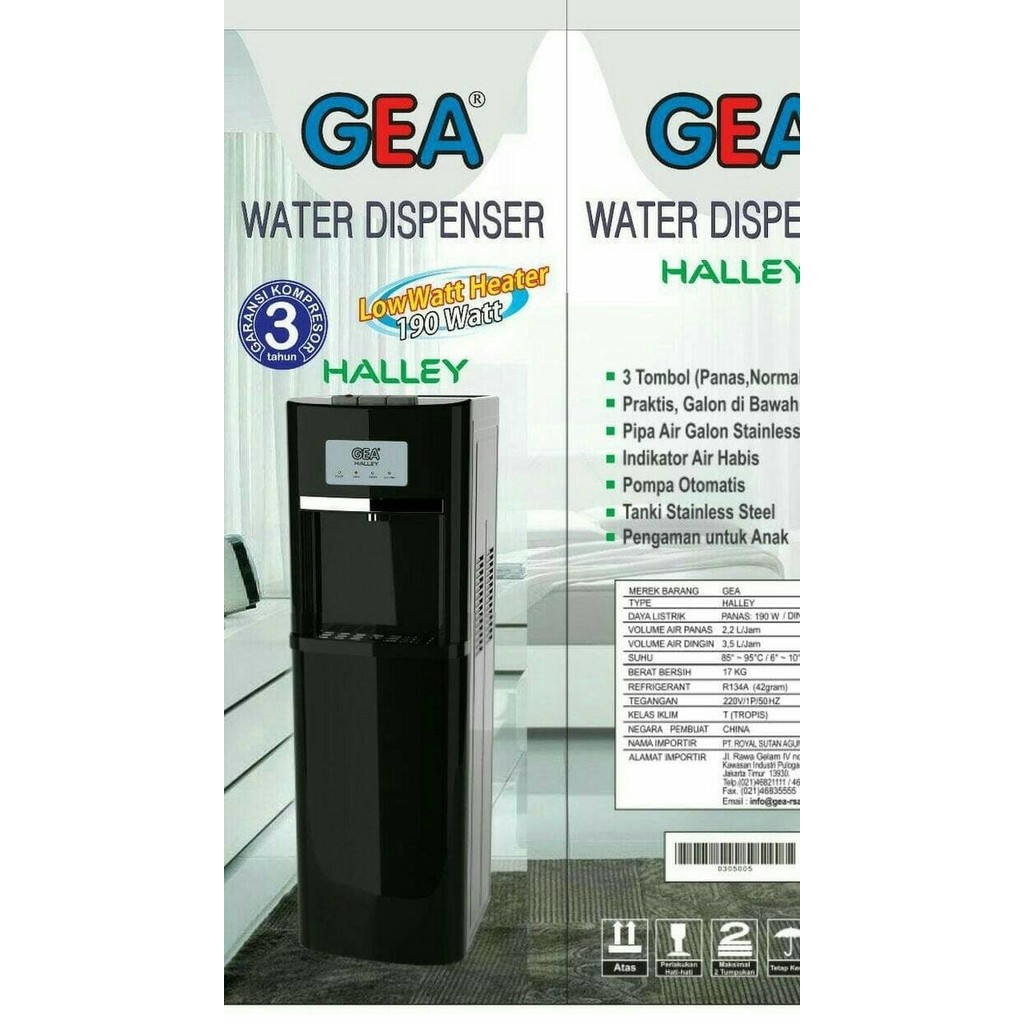 

Gea Water Dispenser Halley Original Dan Terpercaya