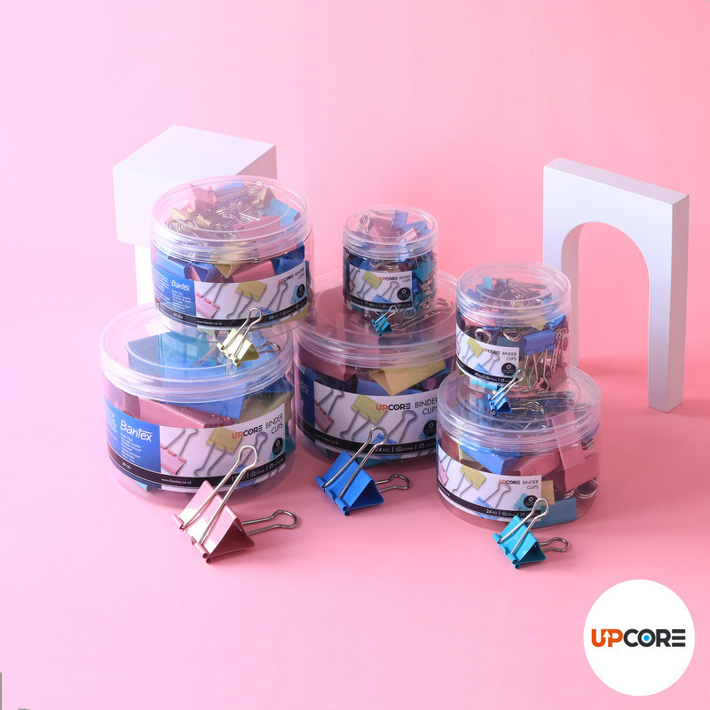 

[Terminal Stationery 01] Bantex Binder Clip / Penjepit Kertas Warna Warni Pastel Satu Box