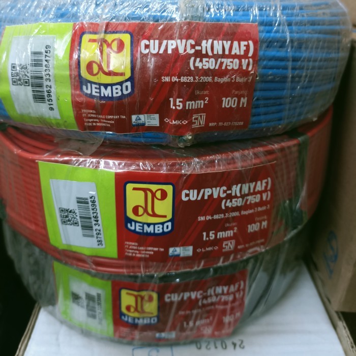 Kabel Nyaf 1 X 1,5 Mm Serabut Jembo @100 M