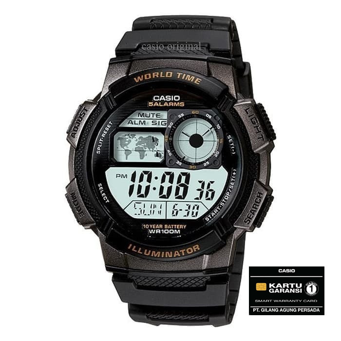 Jam Tangan Pria Casio Ae 1000W Ae-1000W Ae-1000W-1 Ae-1000W-2 Original