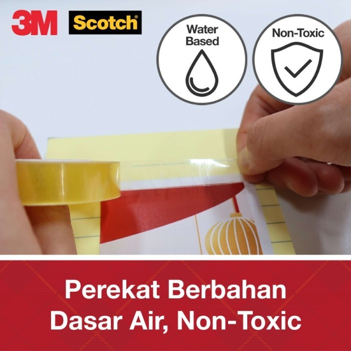 

Produk Viral Scotch 3M Selotip Isolasi Lakban Bening Kecil 500L Transparan 24Mmx66M Cod