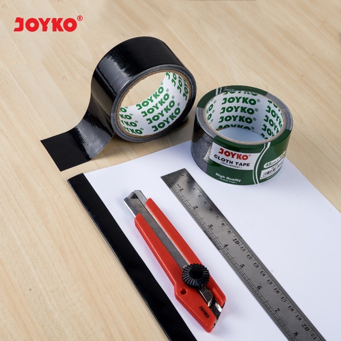 

Barang Terlaris Joyko Cloth Tape 24 36 48 Black Lakban Kain Joyko Plakban Hitam [Dus] Packing Aman