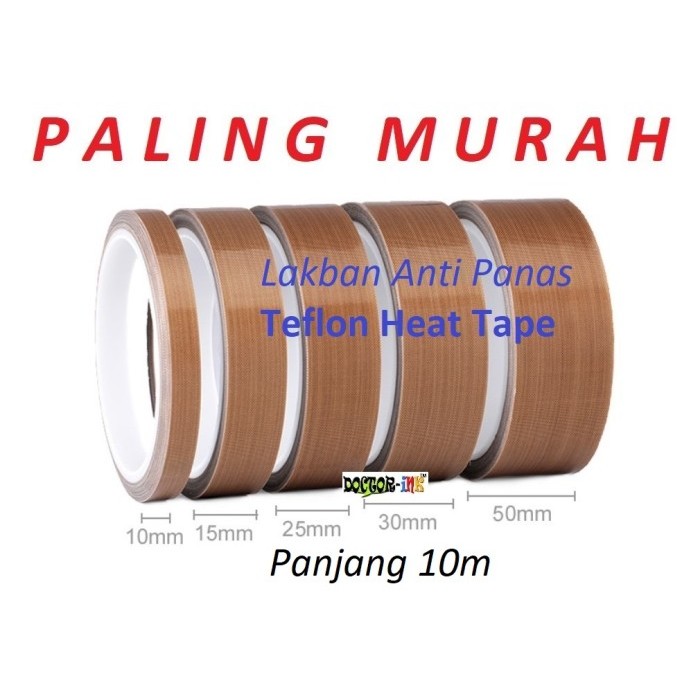 

Ready Stock Lakban Isolasi Teflon Insulation Tape Anti Panas High Temprature Heat Packing Aman